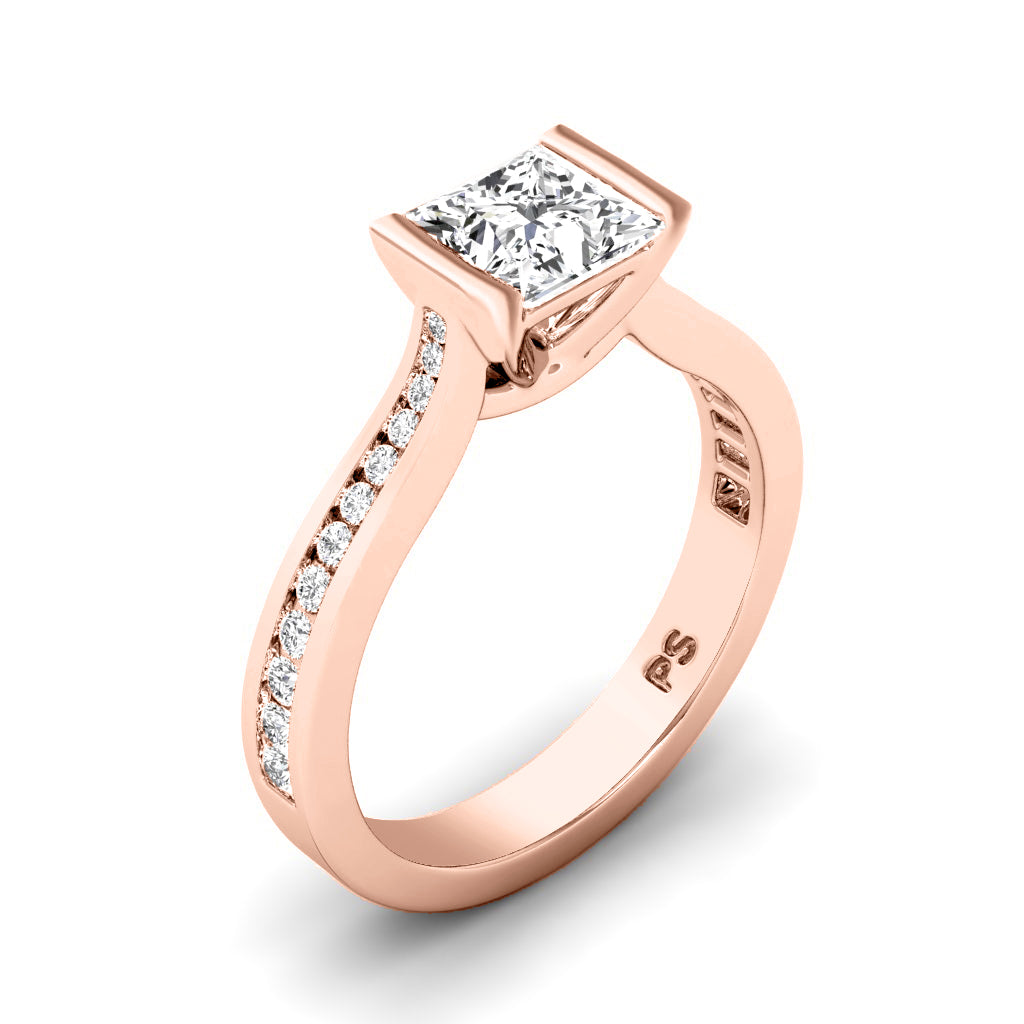 0.65-1.80 CT Round & Princess Cut Diamonds - Engagement Ring