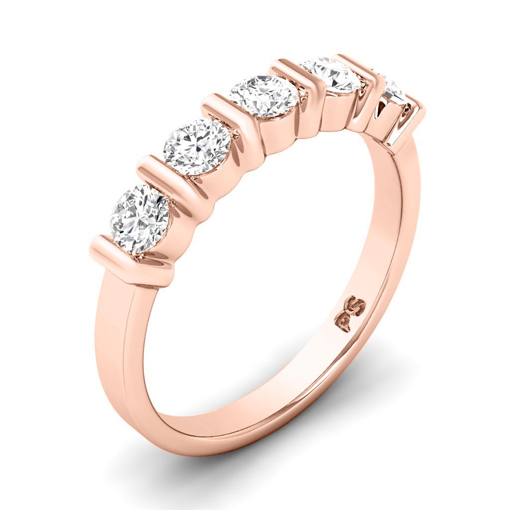 1.10 CT Round Cut Natural Diamonds - Wedding Band - Primestyle.com