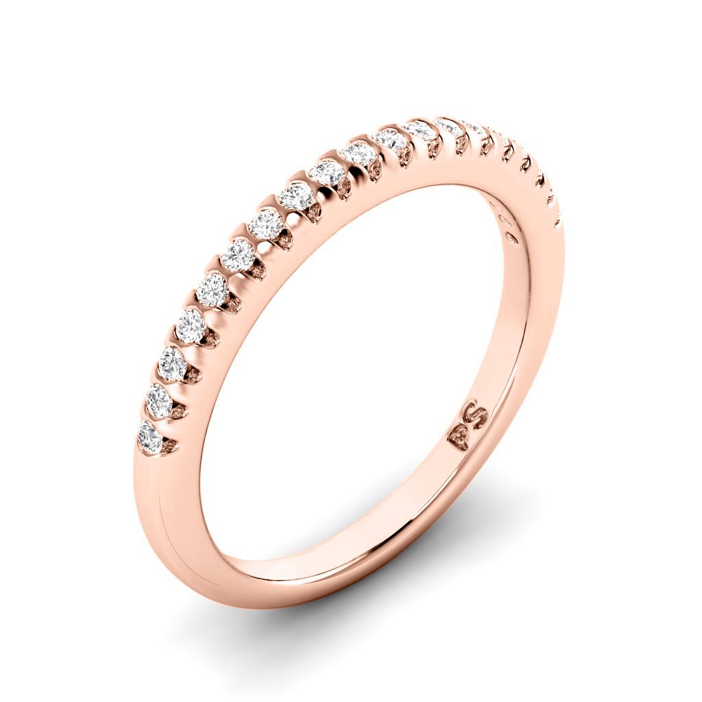 0.20 CT Round Cut Lab Grown Diamonds - Wedding Band - Primestyle.com