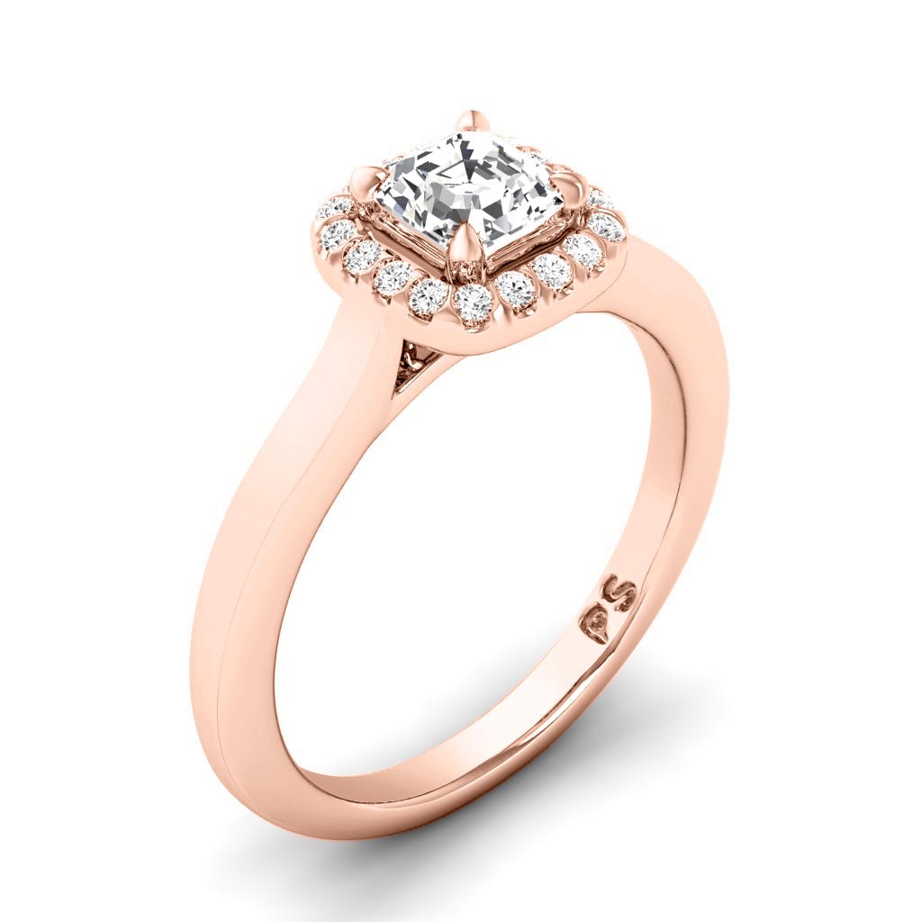 0.65-6.15 CT Ascher & Round Cut Lab Grown Diamonds - Engagement Ring