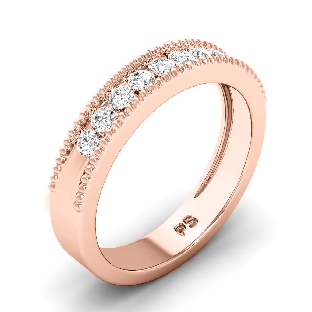 0.45 CT Round Cut Natural Diamonds - Wedding Band