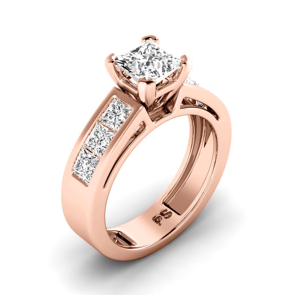 1.40 - 2.55 CT Princess Cut Natural Diamonds - Engagement Ring - Primestyle.com