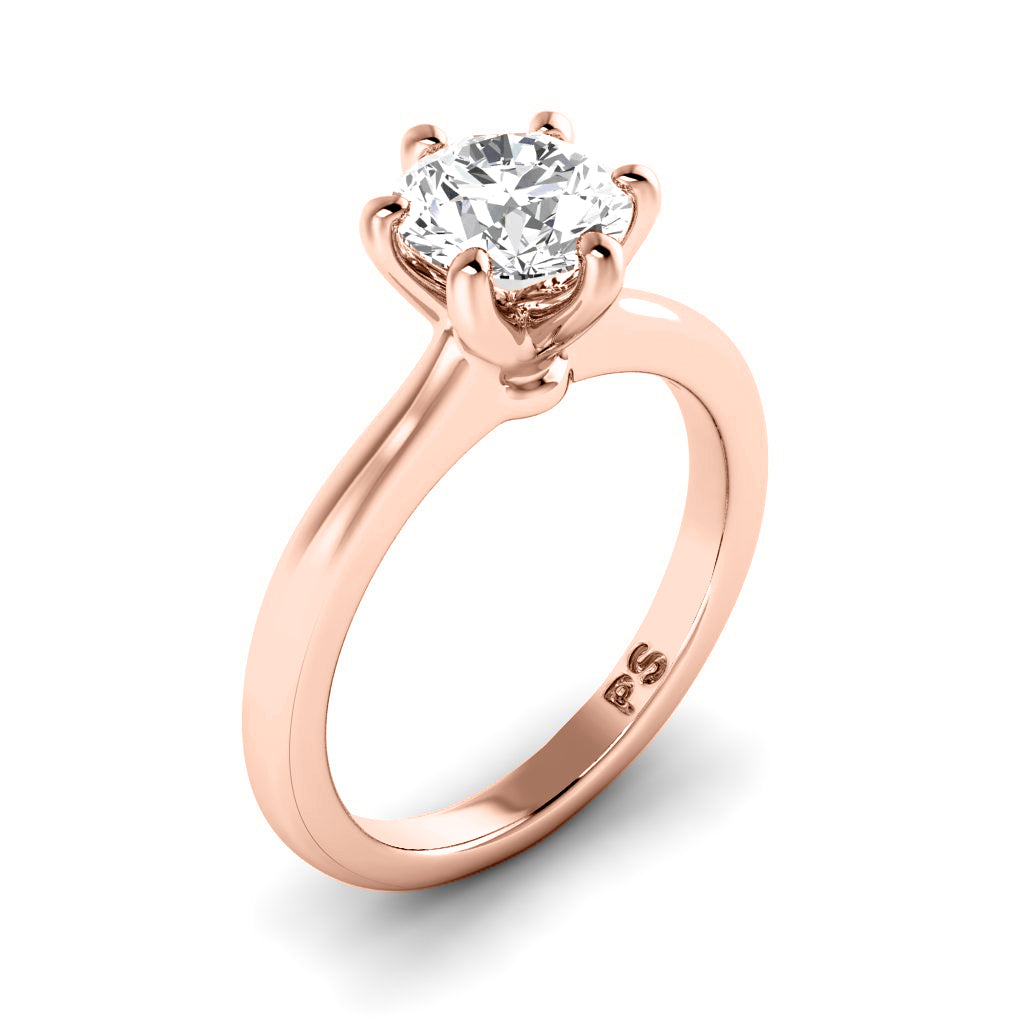 0.35-1.50 CT Round Cut Diamonds - Solitaire Ring