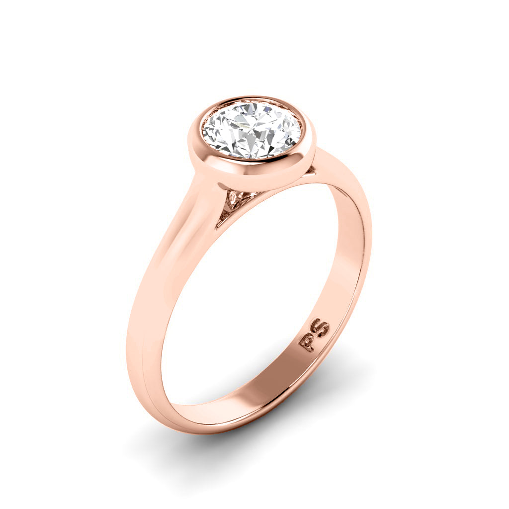 0.35-1.50 CT Round Cut Natural Diamonds - Solitaire Rings