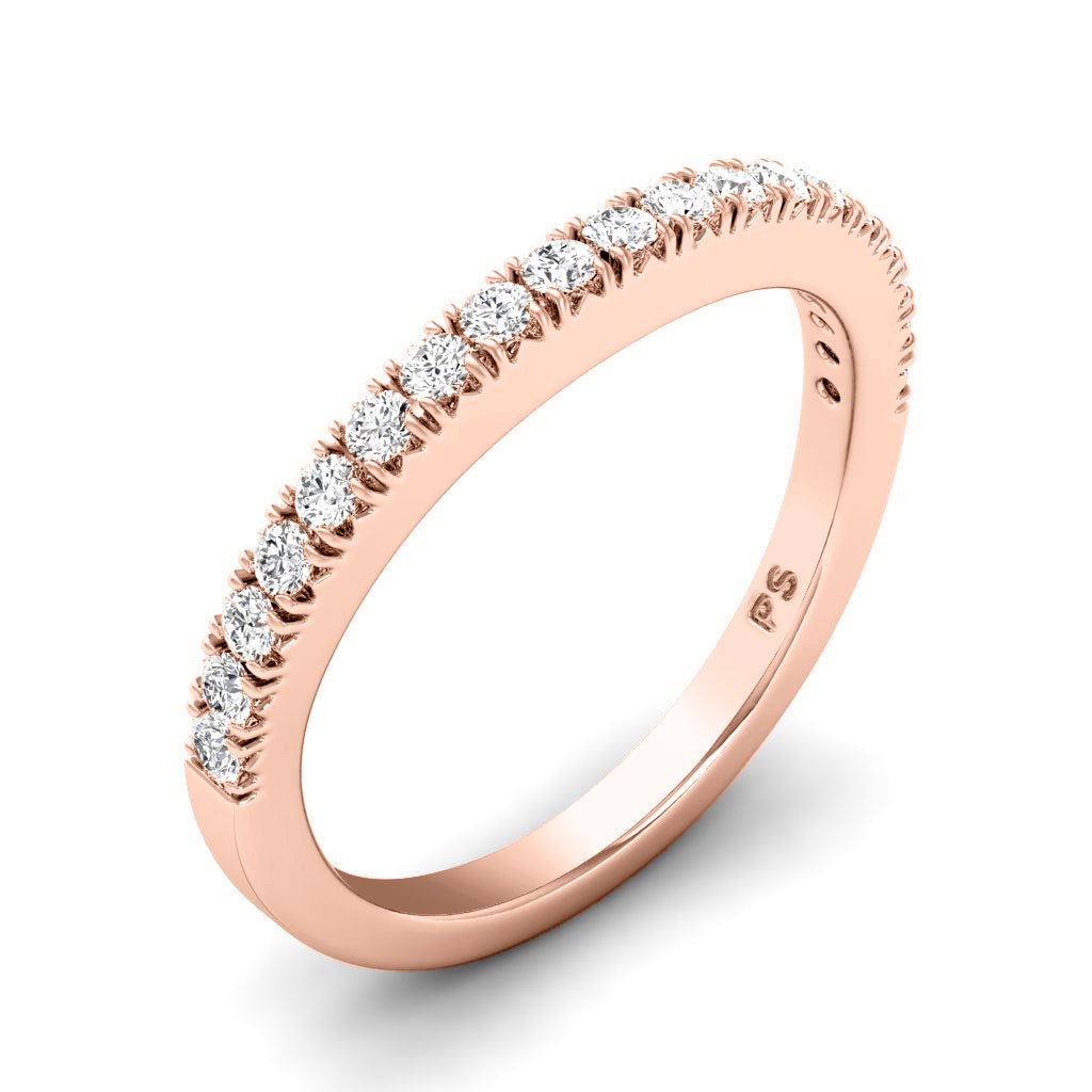 0.30 CT Round Cut Natural Diamonds - Wedding Band - Primestyle.com