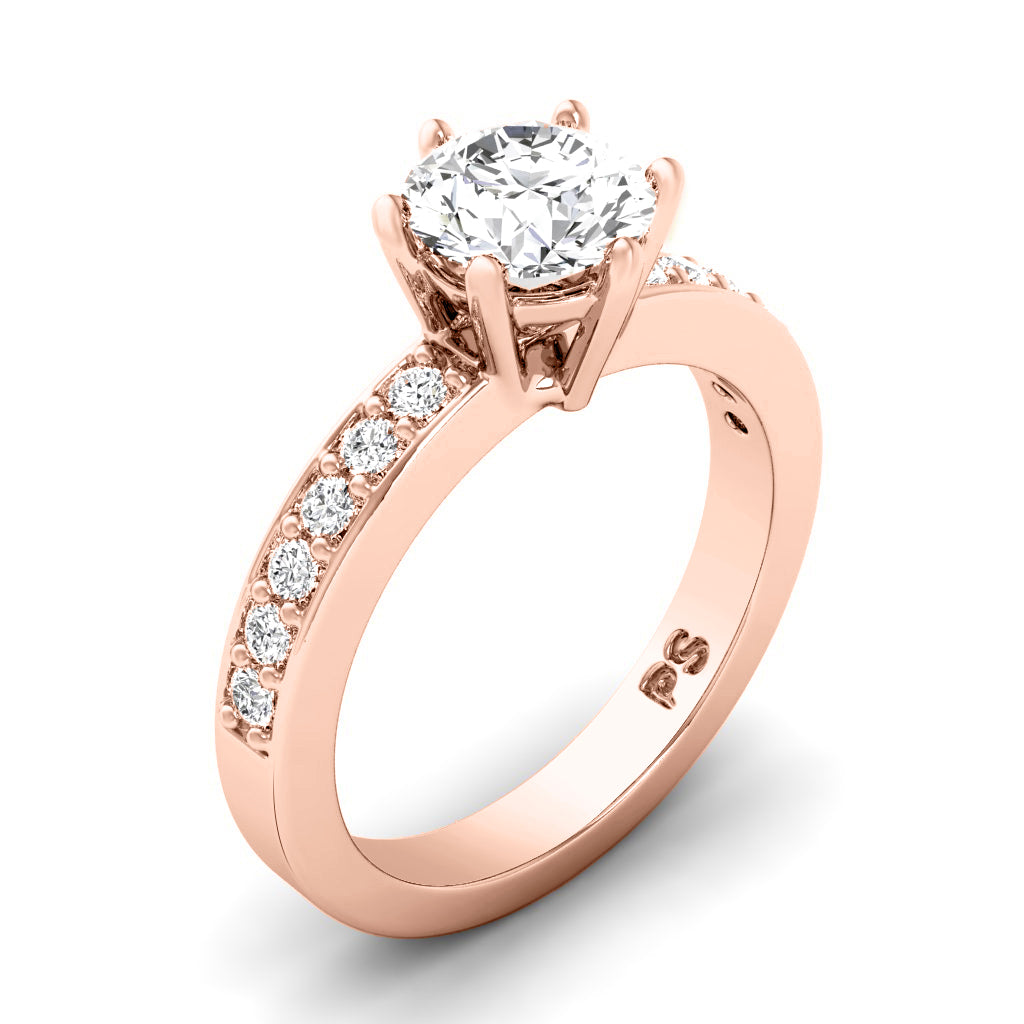 0.60-1.75 CT Round Cut Natural Diamonds - Engagement Ring