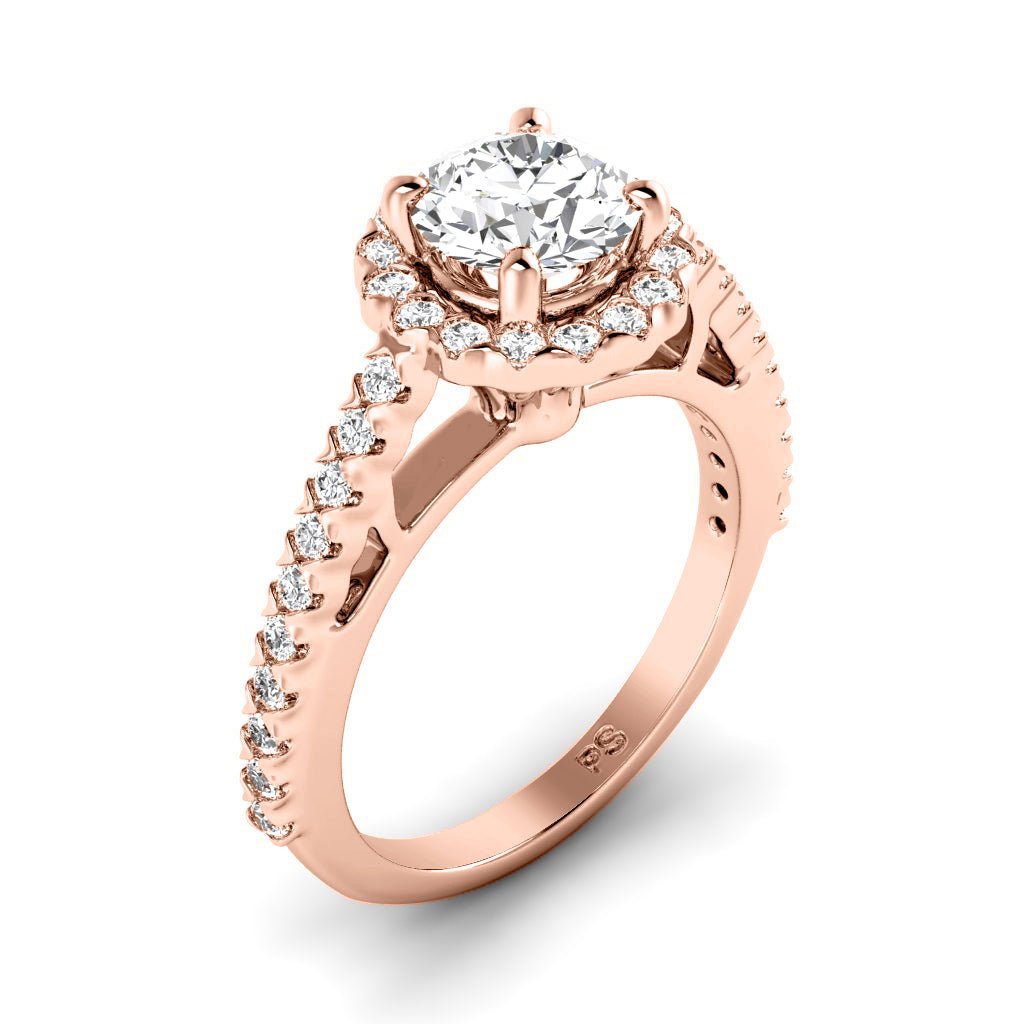 0.85-6.35 CT Round Cut Diamonds - Engagement Ring