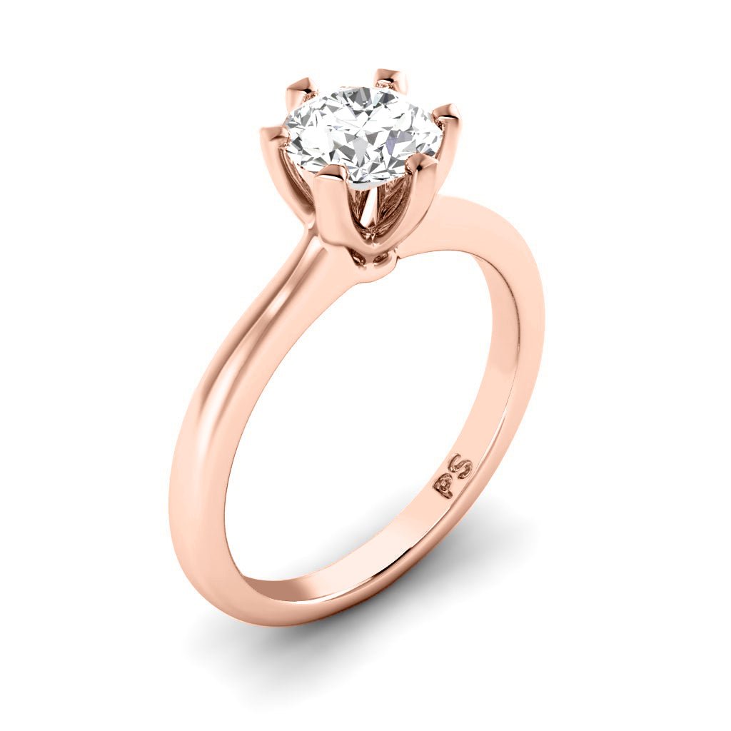 0.35-1.50 CT Round Cut Natural Diamonds - Solitaire Rings