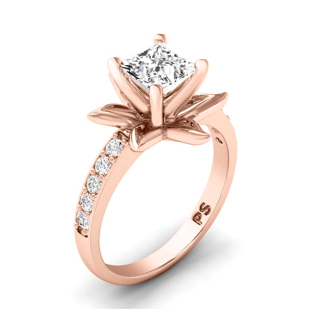 0.60-1.75 CT Round & Princess Cut Diamonds - Engagement Ring