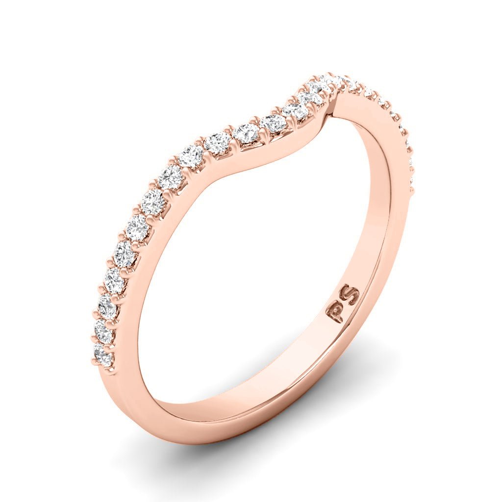 0.25 CT Round Cut Natural Diamonds - Wedding Band - Primestyle.com