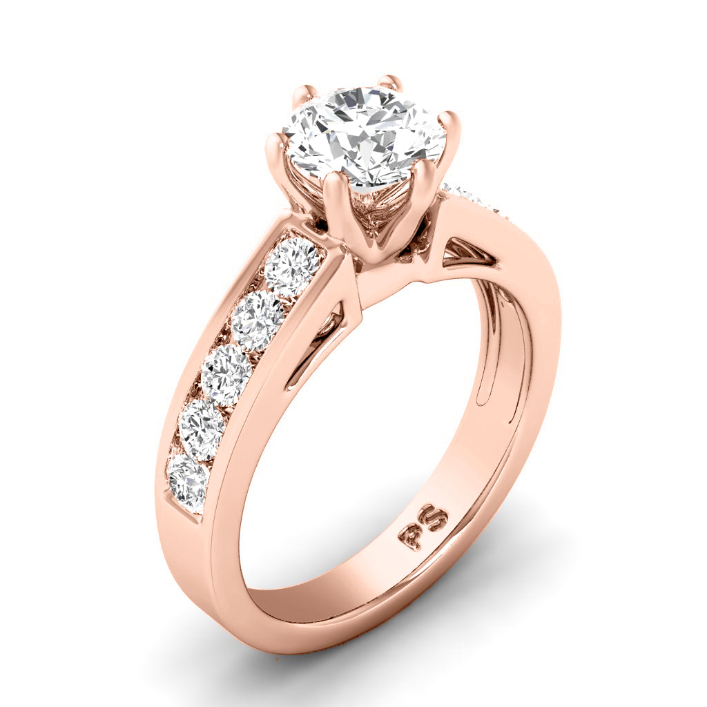 1.00-2.15 CT Round Cut Diamonds - Engagement Ring