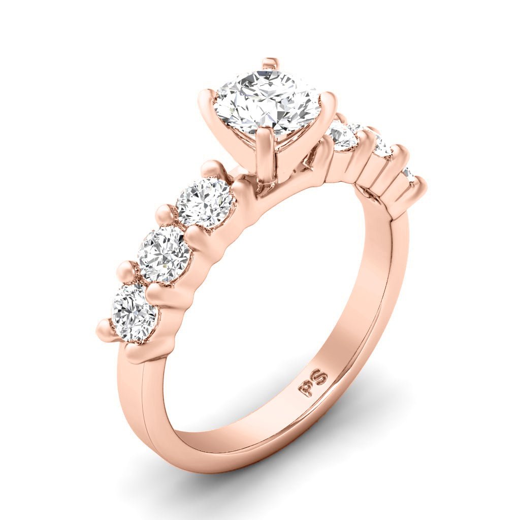 1.25-2.40 CT Round Cut Natural Diamonds - Engagement Ring