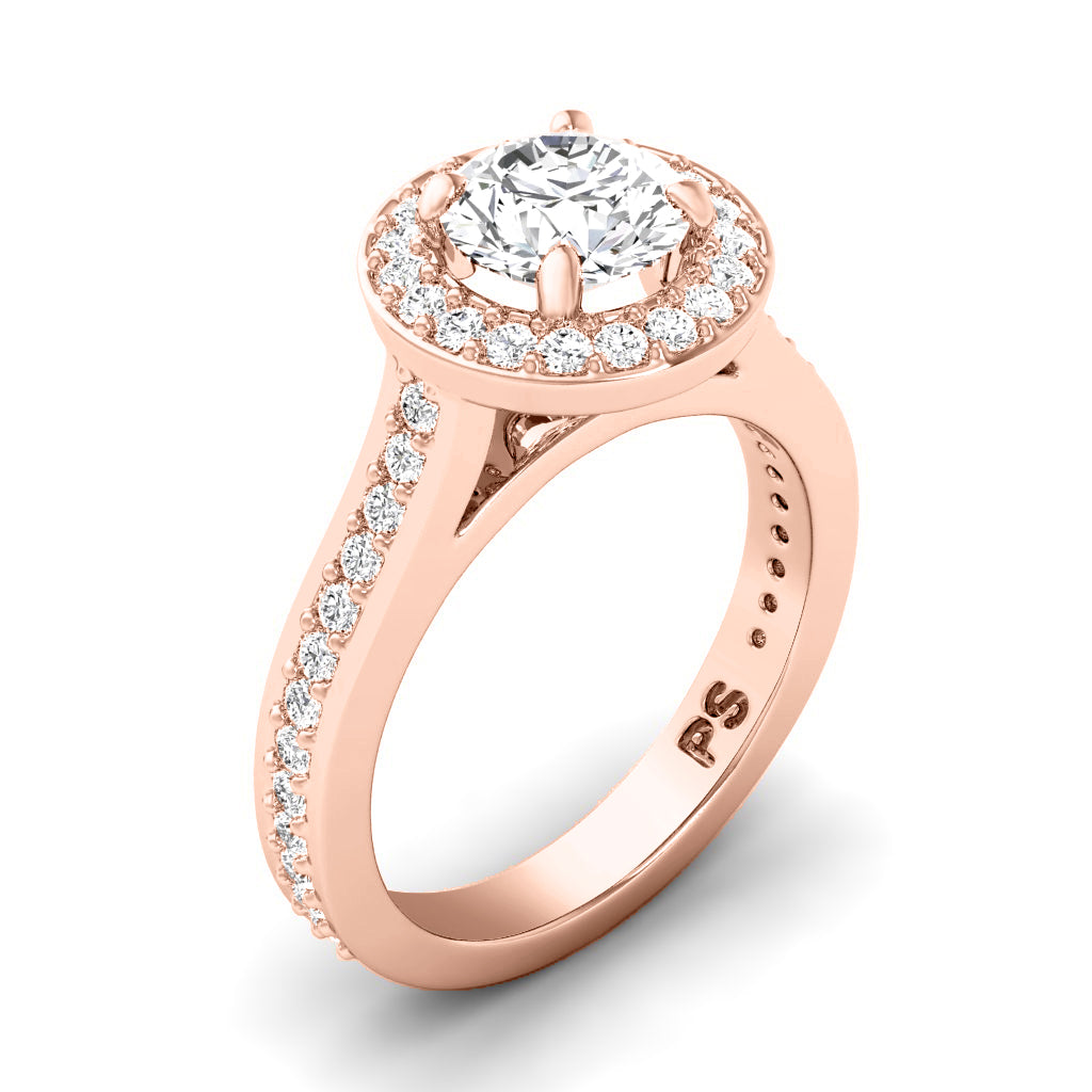 0.70-1.85 CT Round Cut Diamonds - Engagement Ring