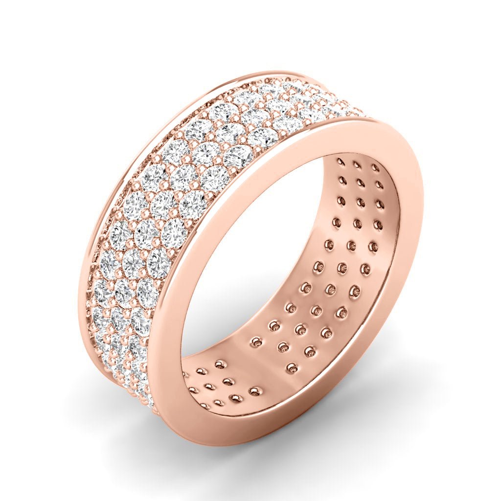 2.20 CT Round Cut Natural Diamonds - Eternity Rings - Primestyle.com