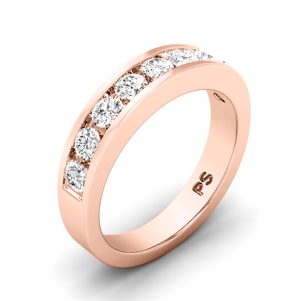 0.80 CT Round Cut Diamonds - Wedding Band