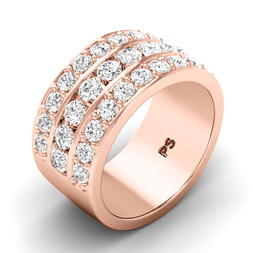 2.00 CT Round Cut Natural Diamonds - Wedding Band