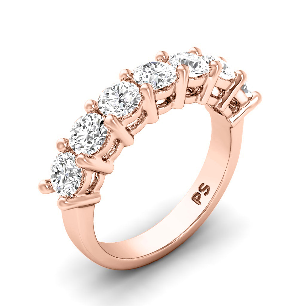 2.00 CT Round Cut Diamonds - Wedding Band