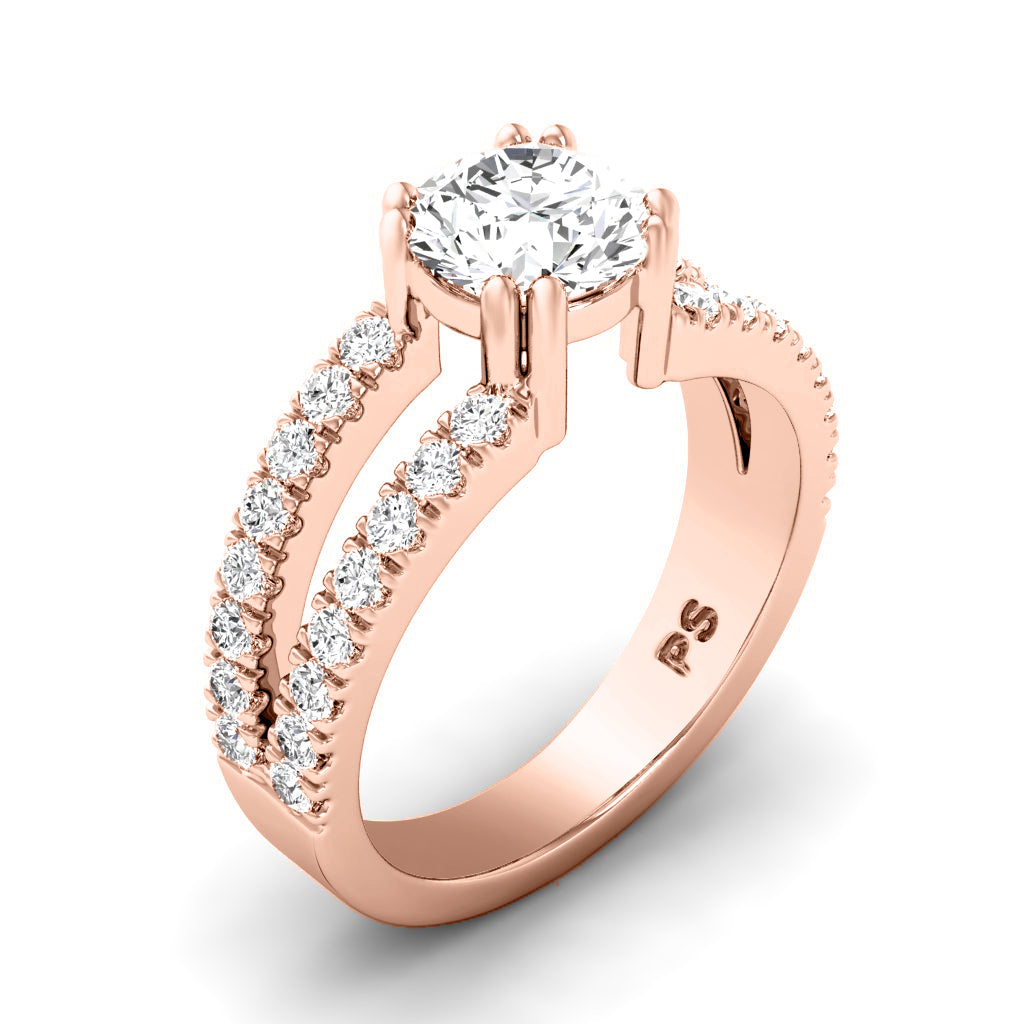 1.05-2.20 CT Round Cut Diamonds - Engagement Ring