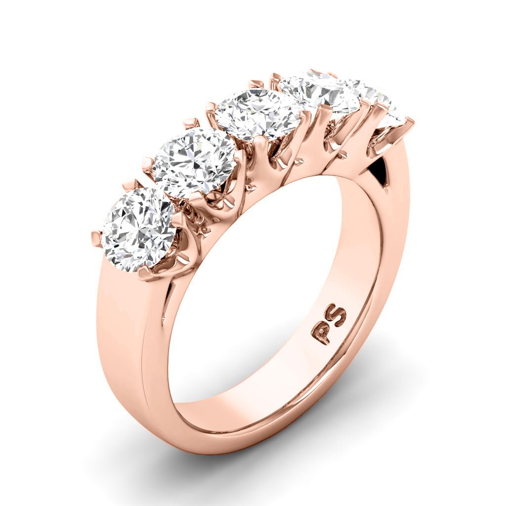 1.50 CT Round Cut Natural Diamonds - Wedding Band