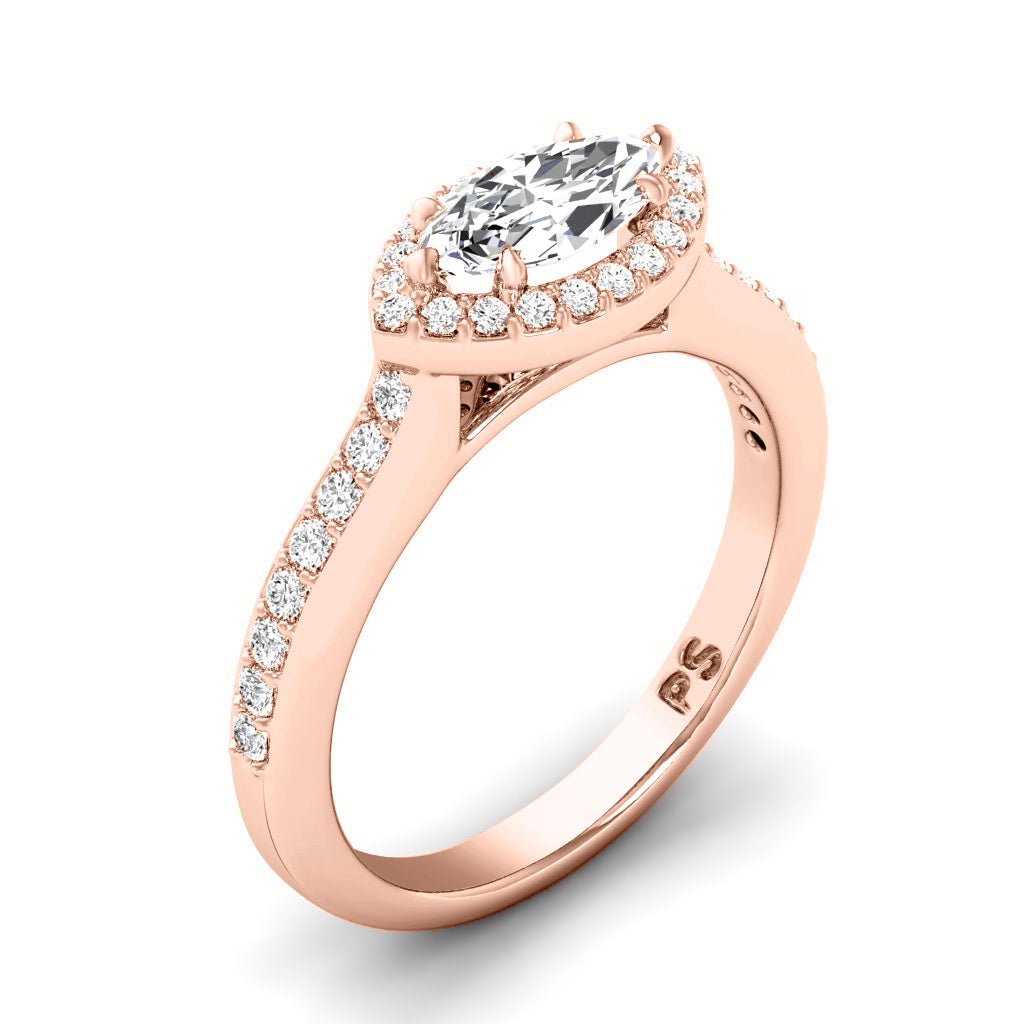 0.65 - 1.80 CT Marquise & Round Cut Natural Diamonds - Engagement Ring - Primestyle.com