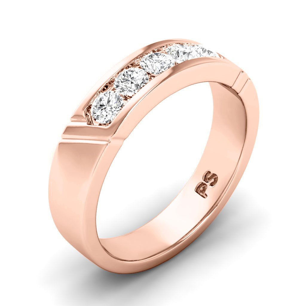 0.35 CT Round Cut Natural Diamonds - Wedding Band - Primestyle.com