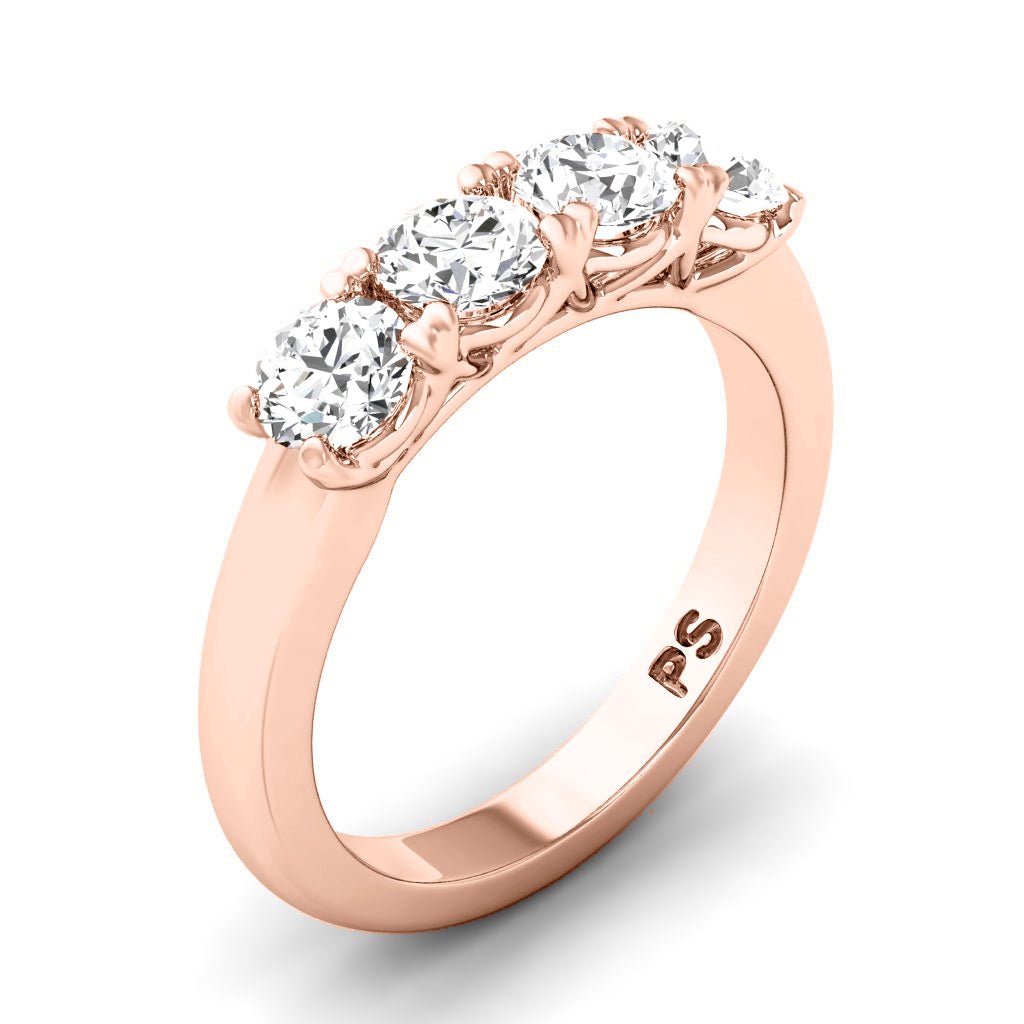 0.85 CT Round Cut Natural Diamonds - Wedding Band - Primestyle.com