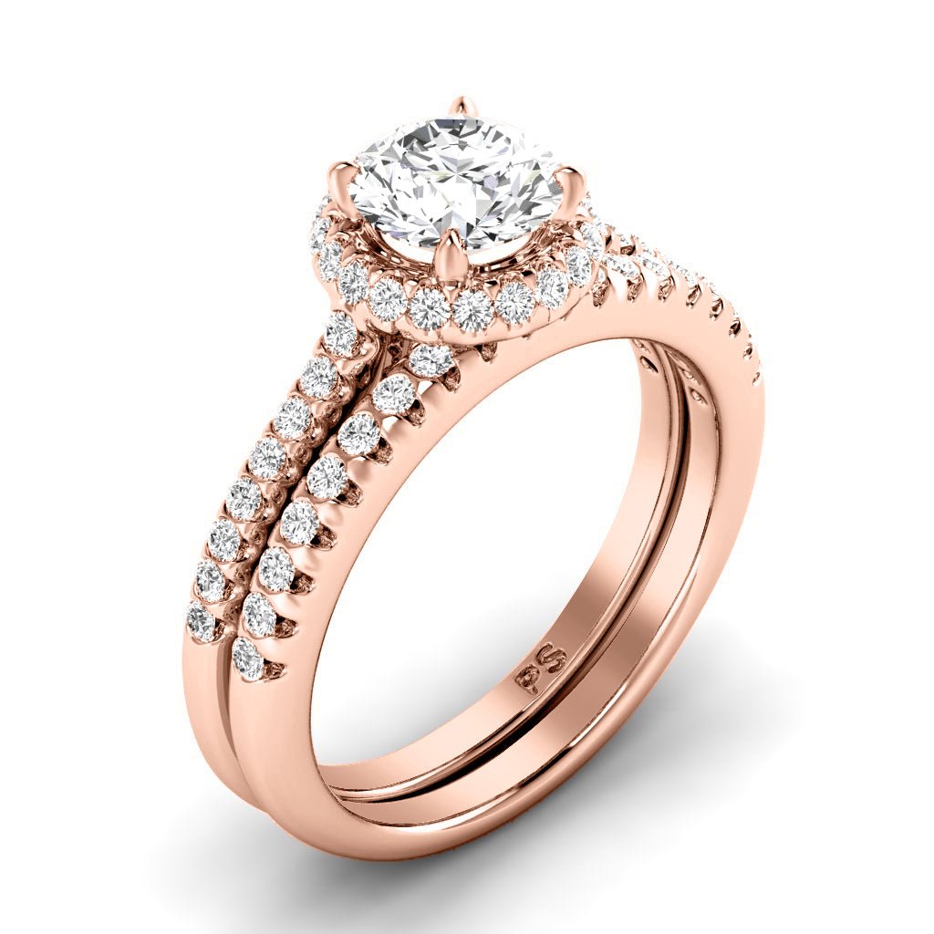 0.85-2.00 CT Round Cut Natural Diamonds - Bridal Set