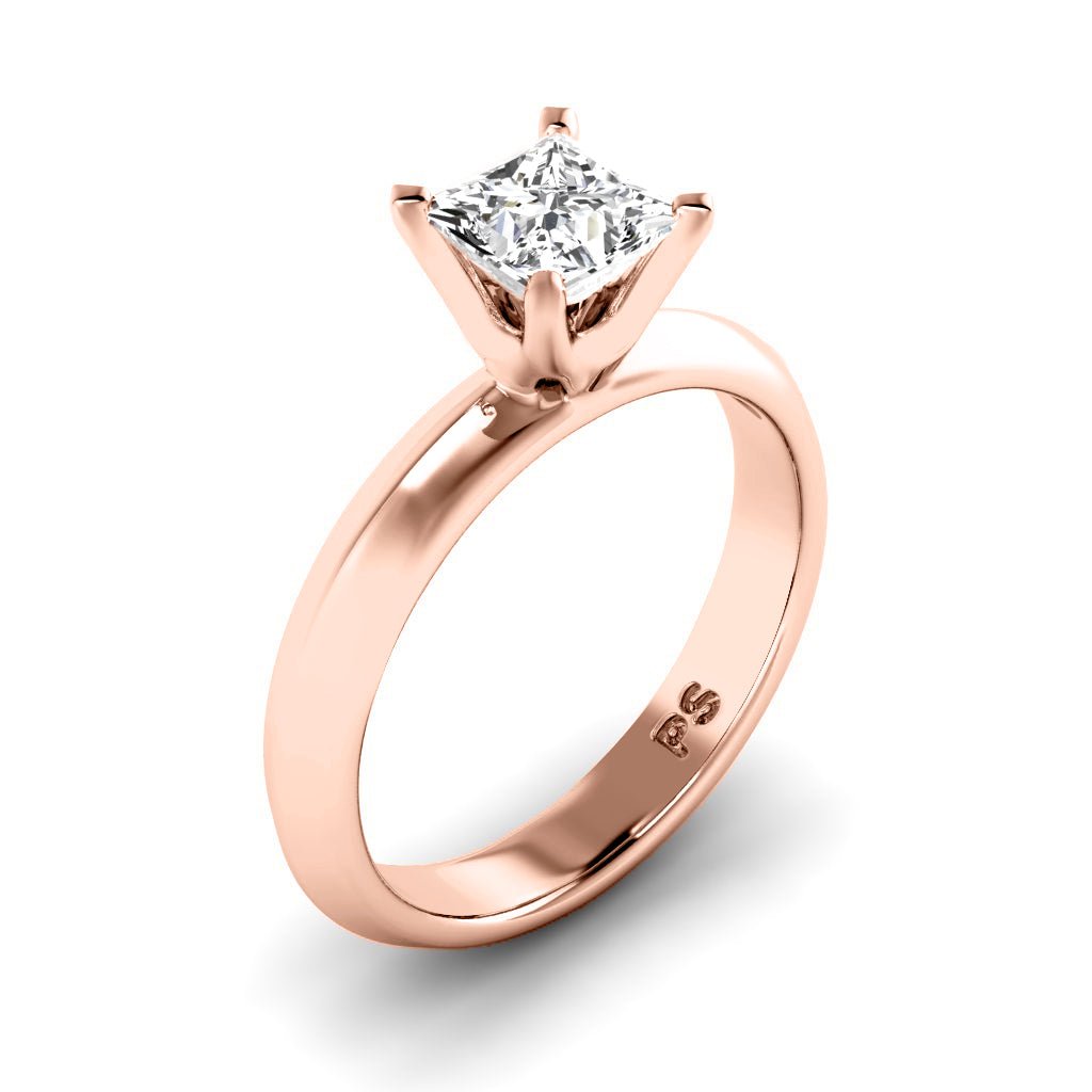 0.35 - 1.50 CT Princess Cut Natural Diamonds - Solitaire Rings - Primestyle.com