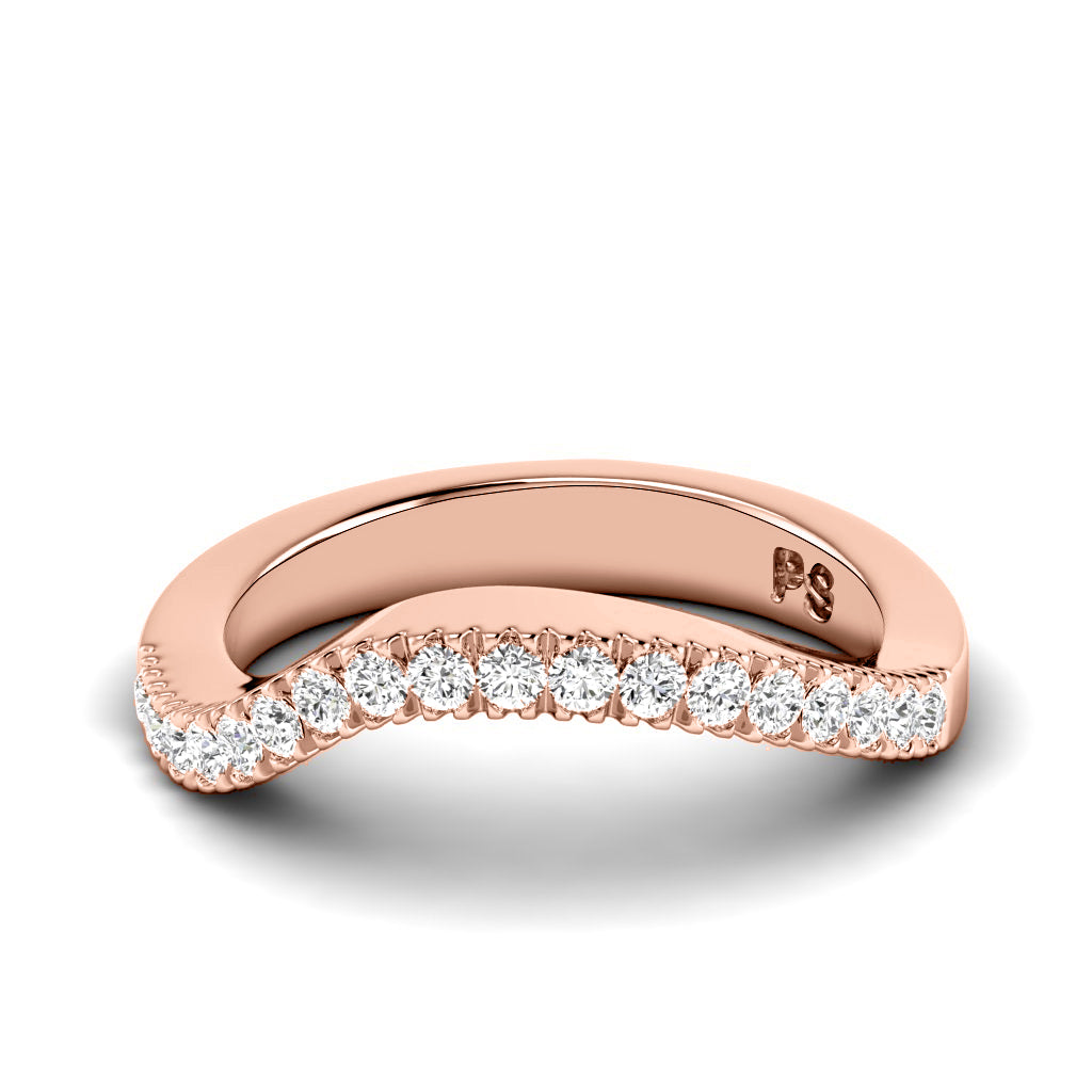 0.30 CT Round Cut Natural Diamonds - Wedding Band