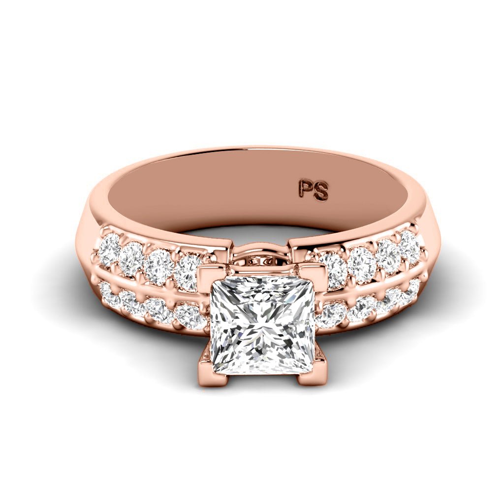0.85-6.35 CT Round Cut Lab Grown Diamonds - Engagement Ring