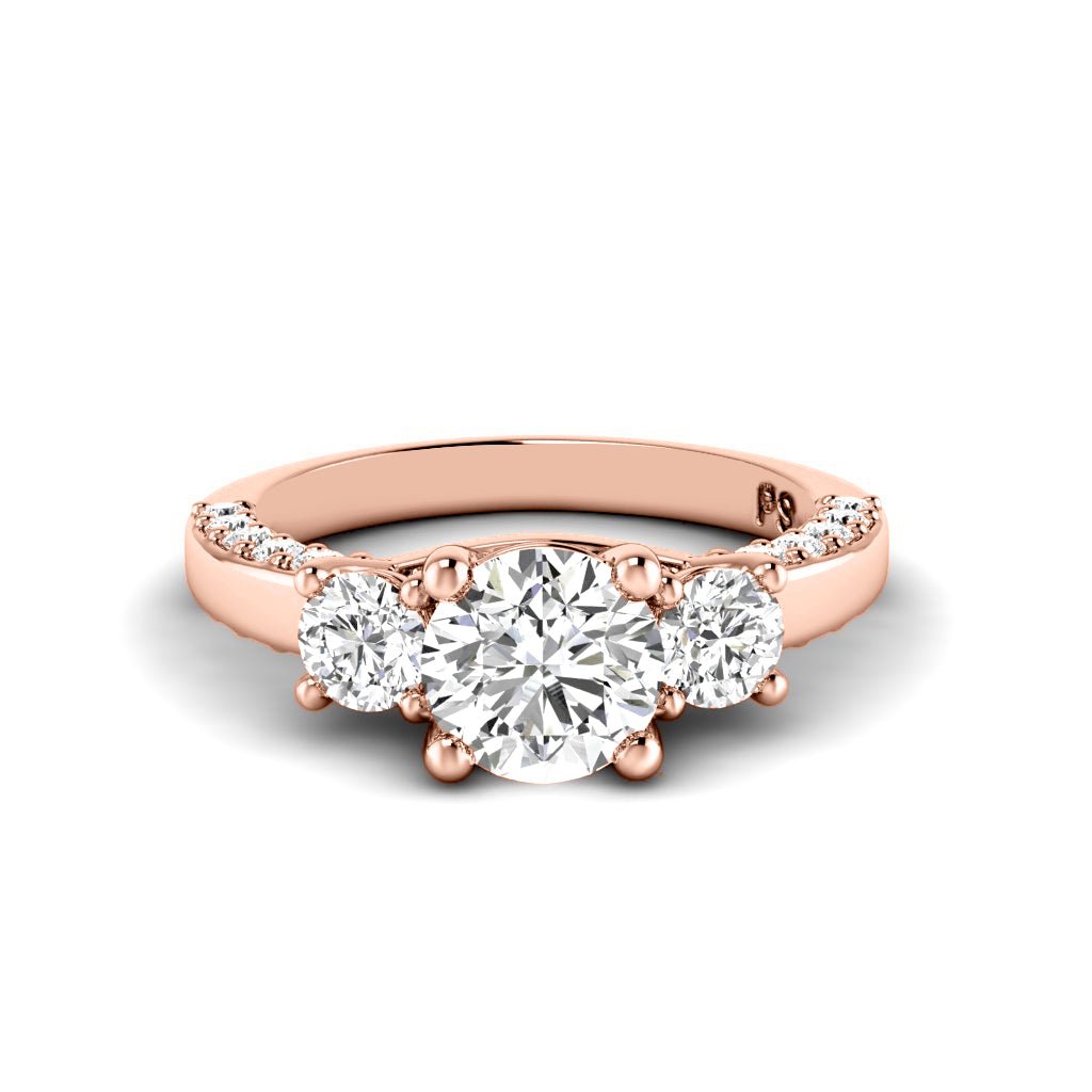 1.25-2.40 CT Round Cut Natural Diamonds - Engagement Ring