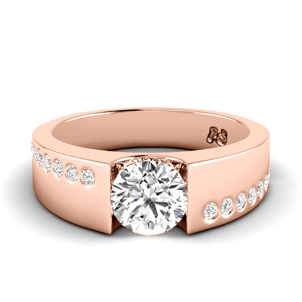 0.55-1.70 CT Round Cut Natural Diamonds - Engagement Ring