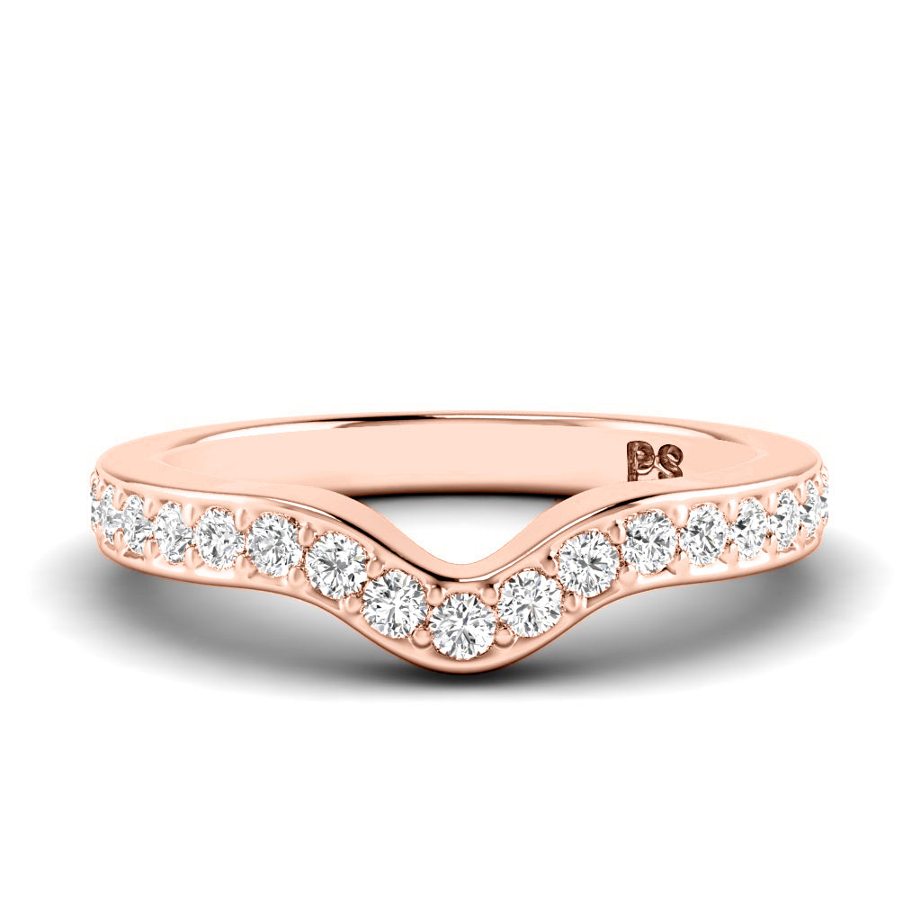 0.35 CT Round Cut Diamonds - Wedding Band
