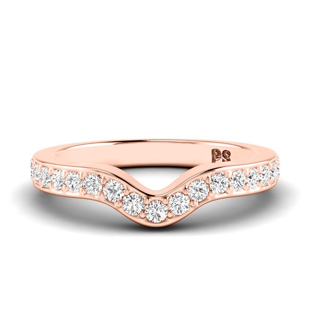 0.35 CT Round Cut Natural Diamonds - Wedding Band - Primestyle.com