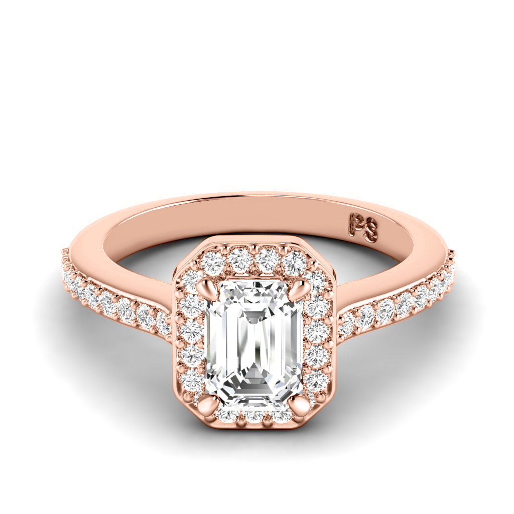0.65-1.80 CT Round & Emerald Cut Diamonds - Engagement Ring