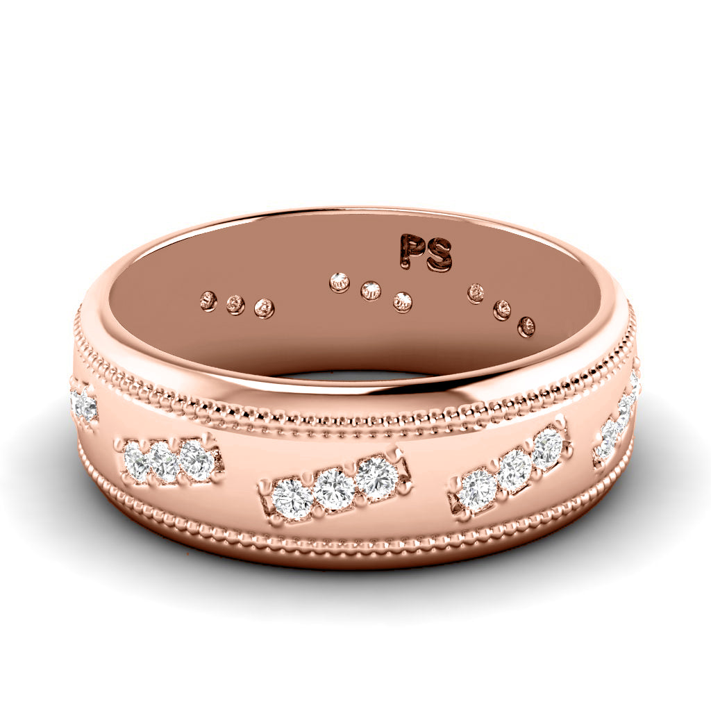 0.50 CT Round Cut Diamonds - Wedding Band