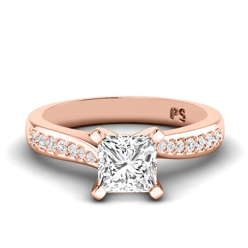 0.65-3.15 CT Round & Princess Cut Lab Grown Diamonds - Engagement Ring