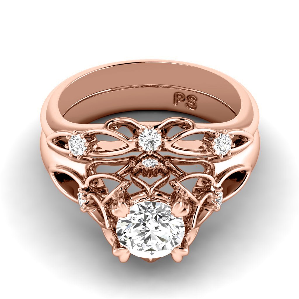 0.55 - 1.70 CT Round Cut Natural Diamonds - Bridal Set - Primestyle.com