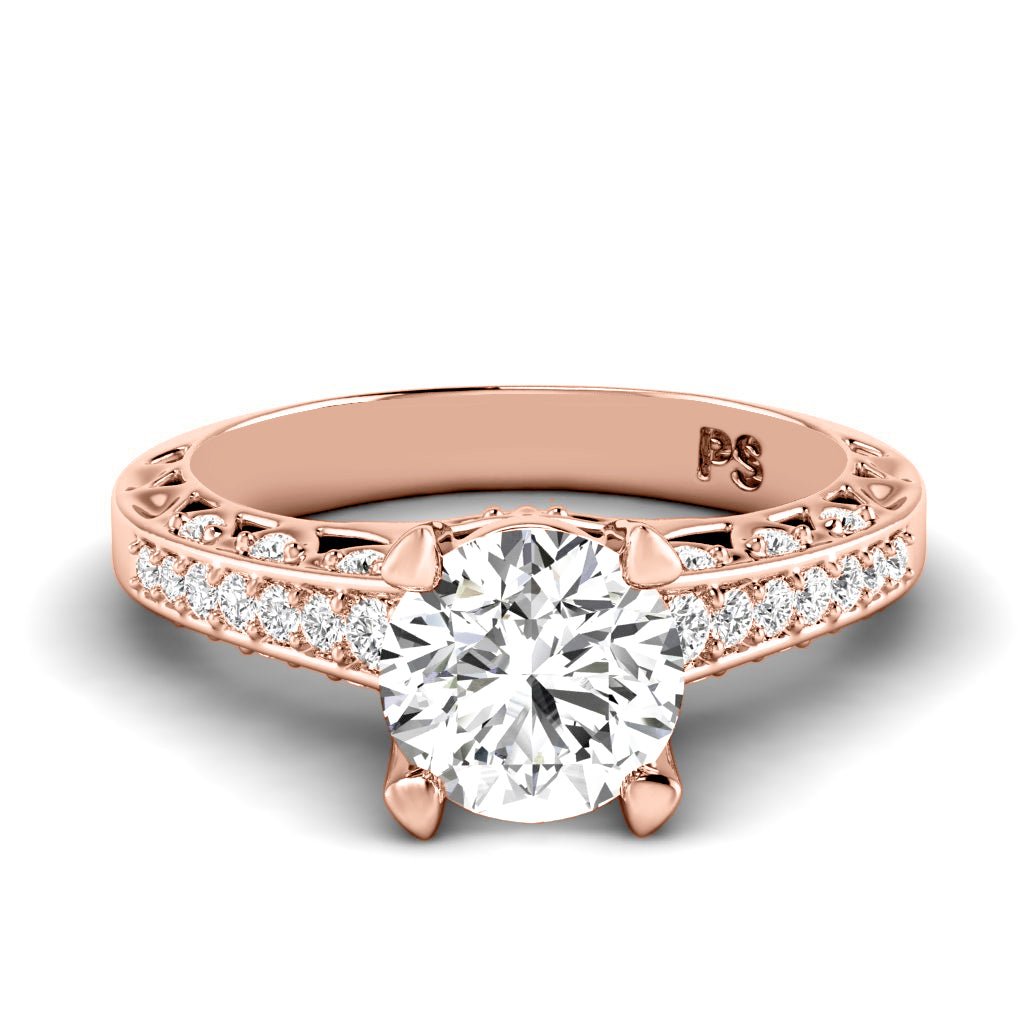 0.60-1.75 CT Round Cut Natural Diamonds - Engagement Ring