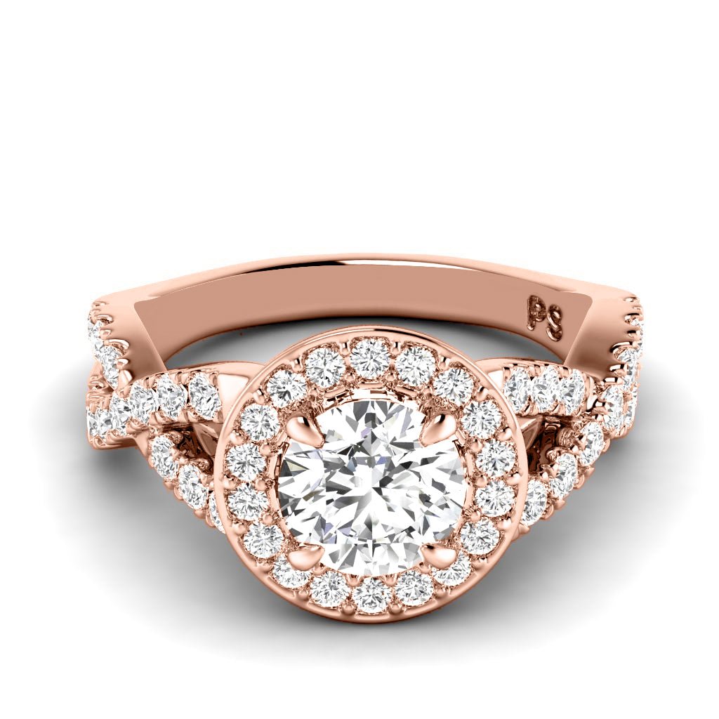 1.15-6.65 CT Round Cut Diamonds - Engagement Ring