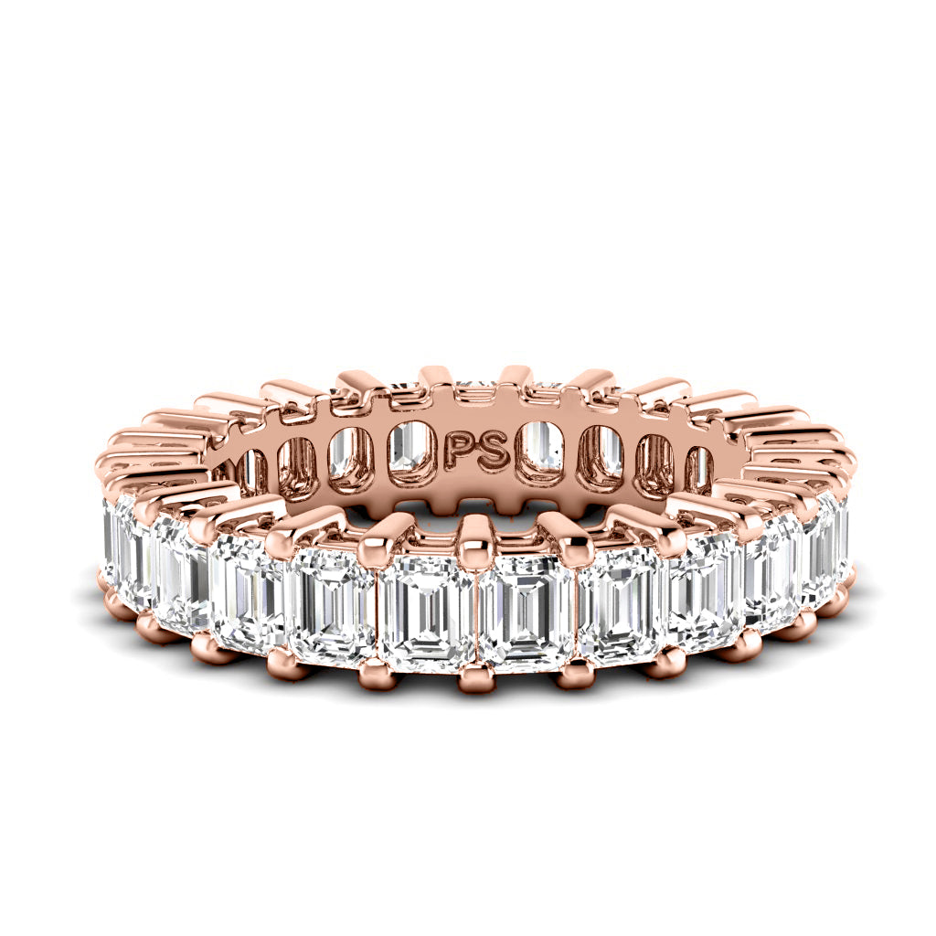 3.00-6.00 CT Emerald Cut Diamonds - Eternity Ring