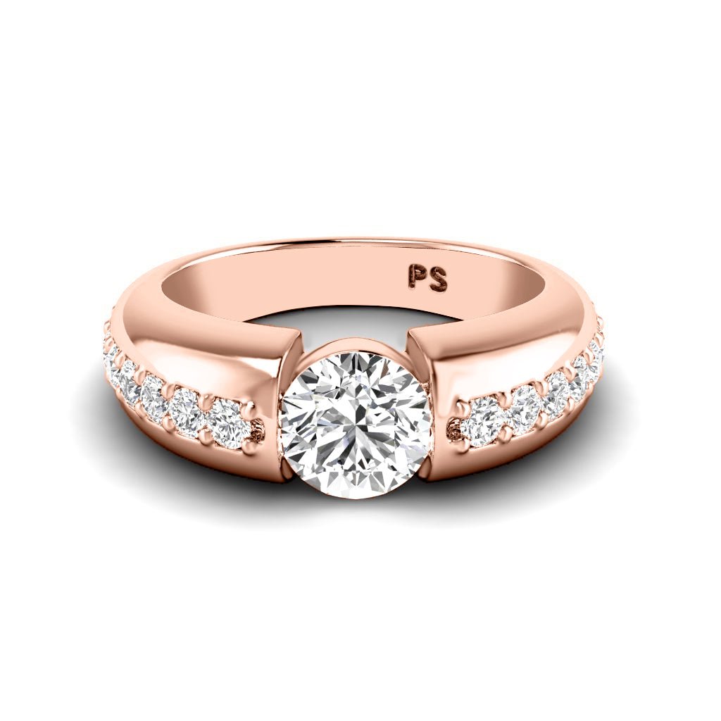 1.00-6.50 CT Round Cut Lab Grown Diamonds - Engagement Ring