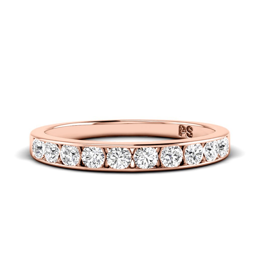 0.25 CT Round Cut Lab Grown Diamonds - Wedding Band - Primestyle.com
