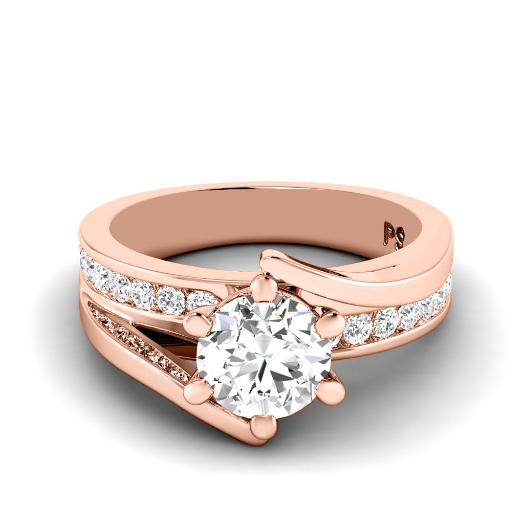 0.85-6.35 CT Round Cut Lab Grown Diamonds - Engagement Ring