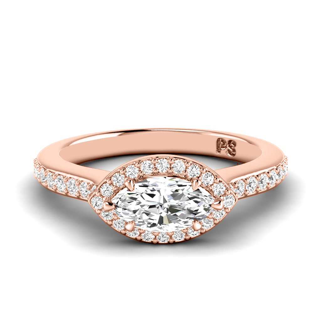 0.65-1.80 CT Round & Marquise Cut Diamonds - Engagement Ring