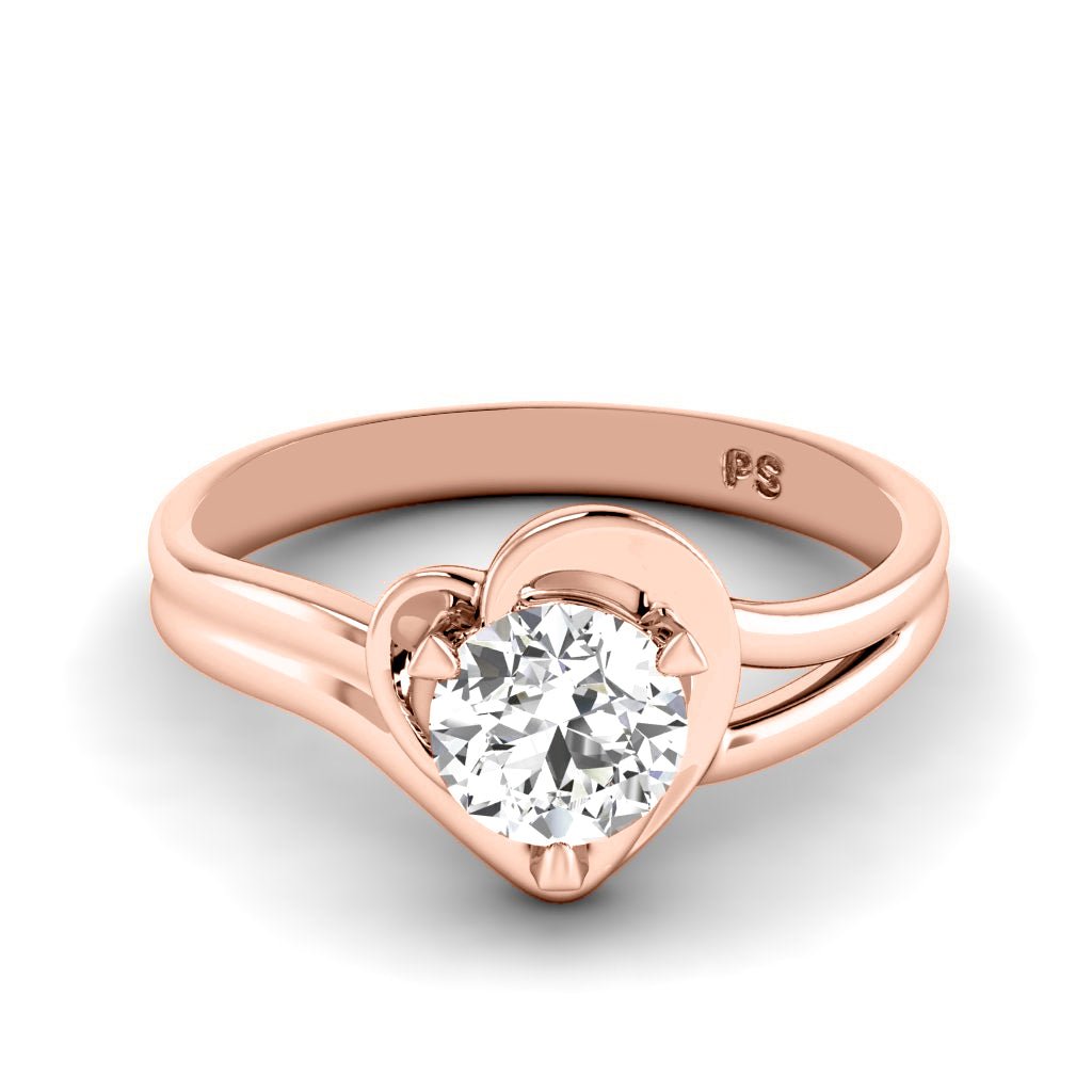 0.35-1.50 CT Round Cut Natural Diamonds - Solitaire Rings