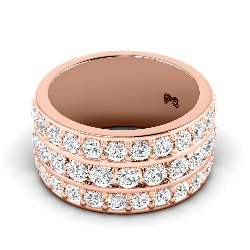 2.00 CT Round Cut Lab Grown Diamonds - Wedding Band - Primestyle.com