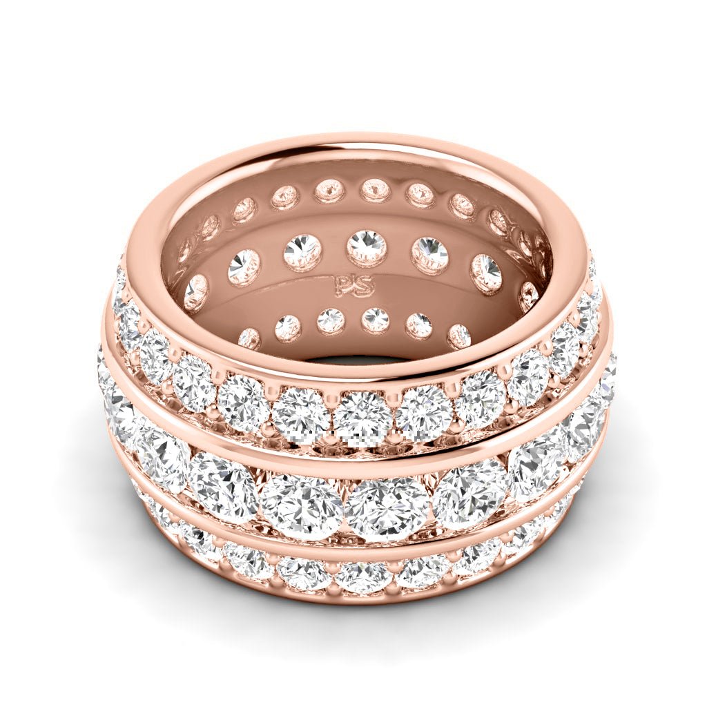 4.00 - 6.00 CT Round Cut Natural Diamonds - Eternity Rings - Primestyle.com