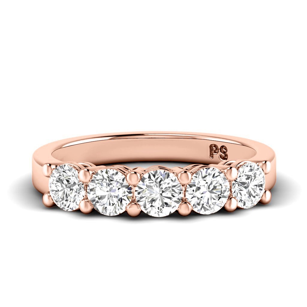 1.50 CT Round Cut Natural Diamonds - Wedding Band - Primestyle.com