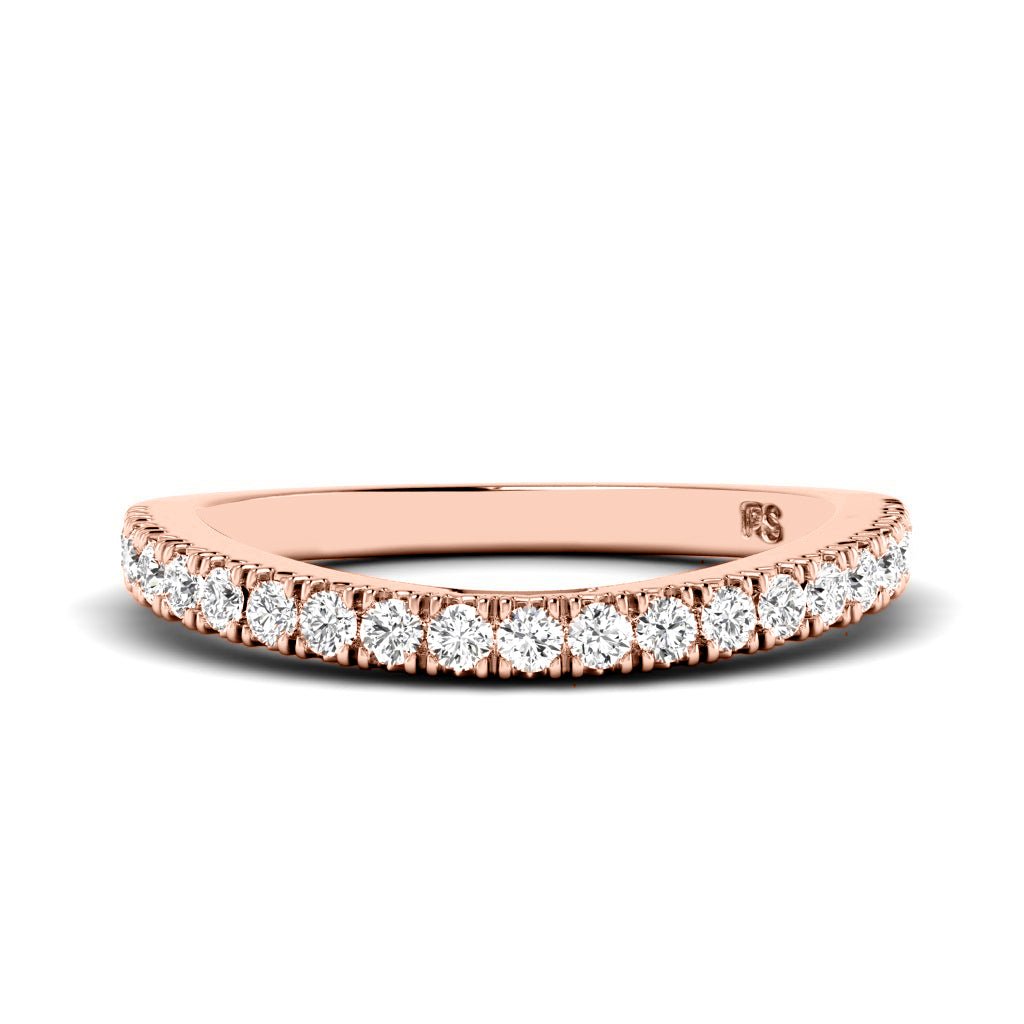 0.30 CT Round Cut Natural Diamonds - Wedding Band - Primestyle.com